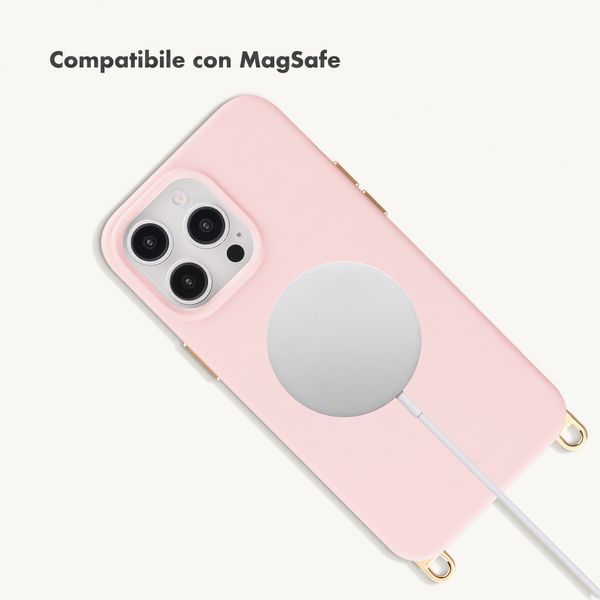 Selencia Cover posteriore Rivièra con MagSafe con ganci rimovibili Apple iPhone 13 Pro - Sorbet Pink