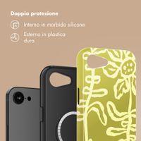 Selencia Cover posteriore Vivid con MagSafe Apple iPhone 17e / 16e - Chalky Bloom