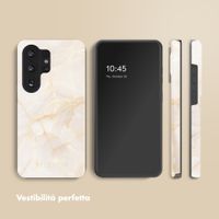Selencia Cover posteriore Vivid con MagSafe Samsung Galaxy S26 Ultra - Golden Beige Marble