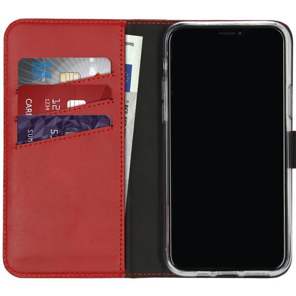 Selencia Cover a libro in vera pelle Apple iPhone 11 Pro - Rosso