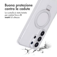Accezz Cover con anello e supporto con MagSafe Samsung Galaxy S26 Ultra - Trasparente