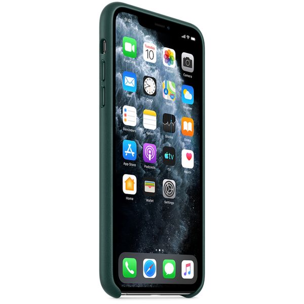 Apple Cover in Pelle iPhone 11 Pro Max - Forest Green