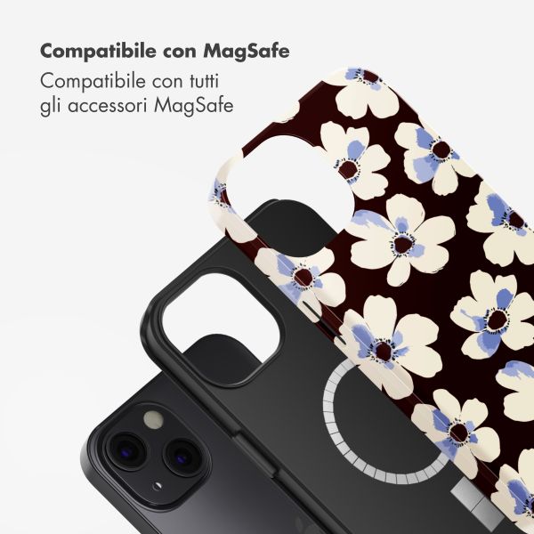 Selencia Cover posteriore Vivid con MagSafe Apple iPhone 13 - Choco Flower Pop