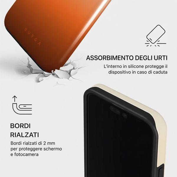 Burga Cover Posteriore Resistente con MagSafe Apple iPhone 15 Pro - Slow Burn