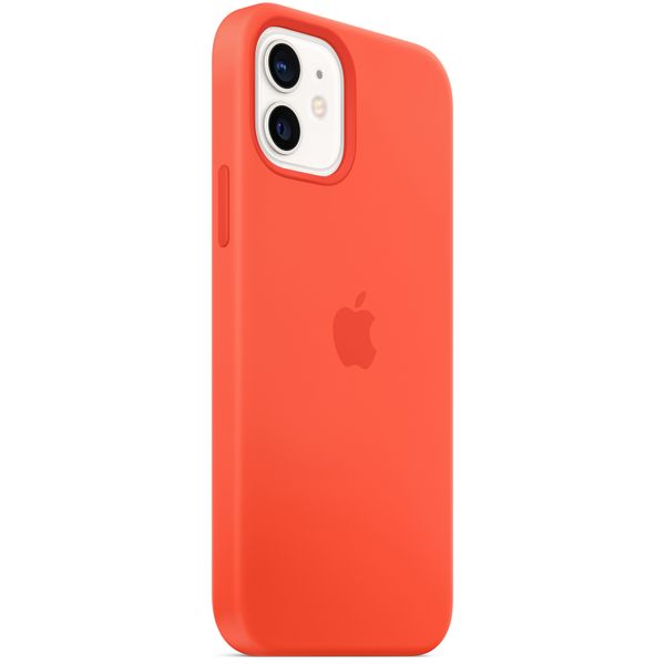 Apple Cover Posteriore in Silicone con MagSafe Apple iPhone 12 (Pro) - Electric Orange