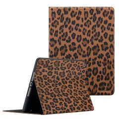 Selencia Libreria Sabi con stampa leopardata Apple iPad 9 (2021) 10.2 pollici / iPad 8 (2020) 10.2 pollici / iPad 7 (2019) 10.2 pollici - Mocha Brown