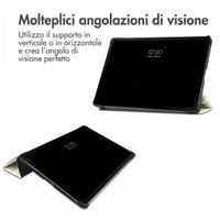 imoshion Cover Trifold Design Samsung Galaxy Tab S9 11.0 pollici / S10 Lite / S10 FE / S9 FE 10.9 pollici - Garden Stripes