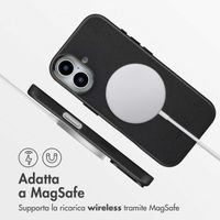 Accezz Cover in Pelle con MagSafe Apple iPhone 17 - Onyx Black