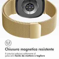 imoshion Cinturino milanese magnetico Samsung Galaxy Watch 8 (40/44mm) / Classic (46mm) - Oro