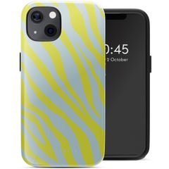 Selencia Cover posteriore Vivid con MagSafe Apple iPhone 13 - Zebra Winter Sky Titanium Yellow