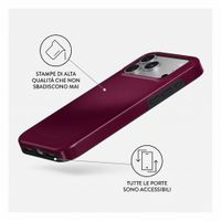 Burga Cover Posteriore Resistente con MagSafe Apple iPhone 18 Pro - Dark Cherry