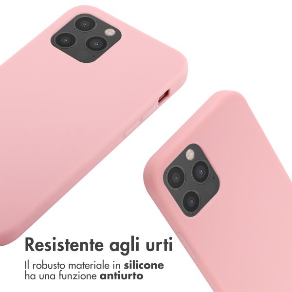 imoshion Cover in Silicone con Cordino Apple iPhone 12 (Pro) - Rosa