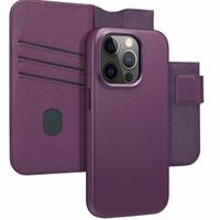 Accezz Cover in pelle 2 in 1 con MagSafe Apple iPhone 14 Pro - Heath Purple