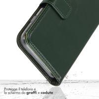 Selencia Cover a libro in vera pelle Apple iPhone 12 Mini - Verde