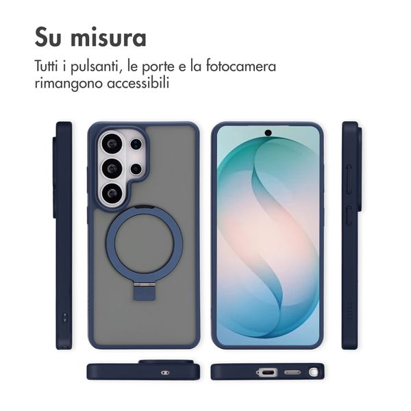 Accezz Cover con anello e supporto con MagSafe Samsung Galaxy S26 Ultra - Blu