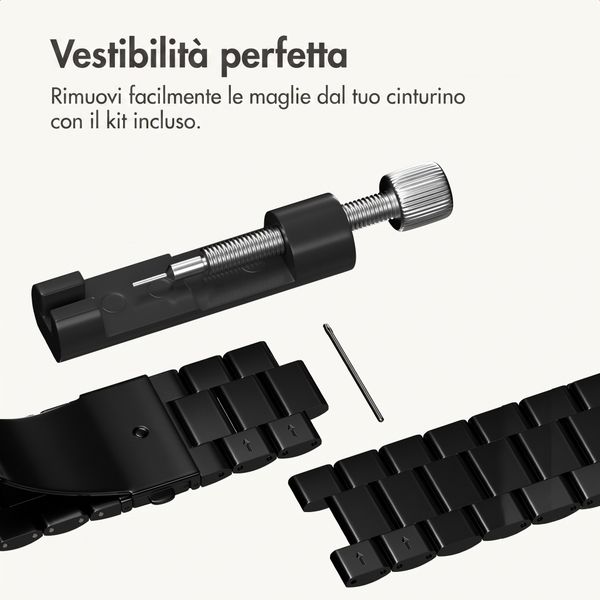 imoshion Cinturino in acciaio Apple Watch | 44/45/46/49 mm - Nero
