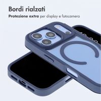 imoshion Bookcase trasparente con MagSafe Apple iPhone 18 Pro / 17 Pro - Blu