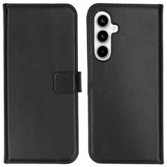 Selencia Cover a libro in vera pelle Samsung Galaxy A35 - Nero