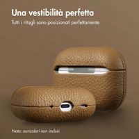 Accezz Cover in vera pelle  Apple AirPods Pro 2 - Taupe