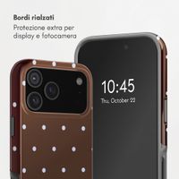 Selencia Cover Posteriore Vivid Apple iPhone 17 Pro Max - Happy Dots Chocolate
