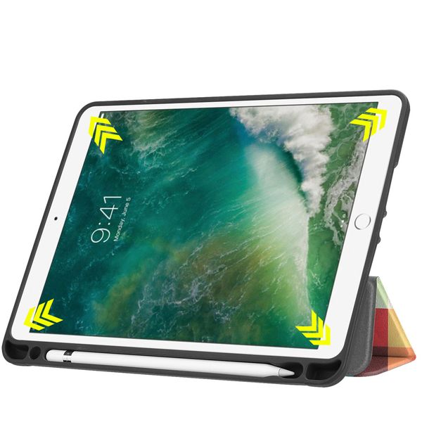 imoshion Cover Trifold Design Apple iPad 6 (2018) 9.7 pollici / iPad 5 (2017) 9.7 pollici / Air 2 (2014)/Air 1 (2013) - Various Colors