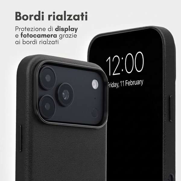 Accezz Cover in pelle 2 in 1 con MagSafe Apple iPhone 18 Pro Max / 17 Pro Max - Onyx Black
