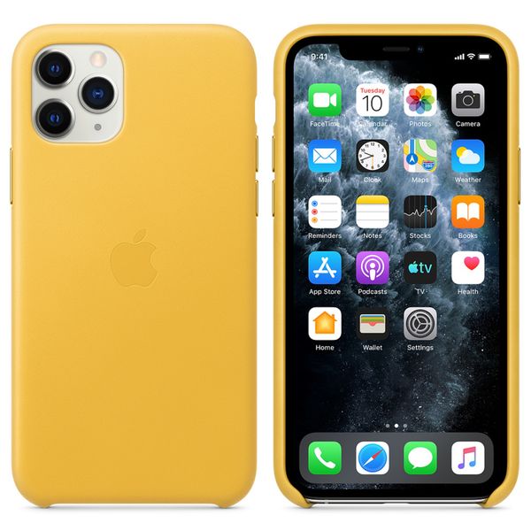 Apple Cover in Pelle iPhone 11 Pro - Meyer Lemon