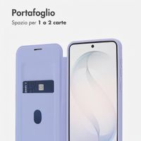 imoshion Bookcase trasparente con MagSafe Samsung Galaxy S26 - Lilla