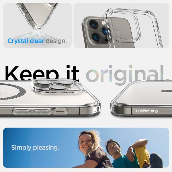 Spigen Cover Posteriore Ultra Ibrida con MagSafe Apple iPhone 14 Pro - Carbon Fiber Black