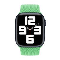 Apple Cinturino Solo intrecciato Apple Watch | 44/45/46/49 mm - Taglia 4 - Bright Green