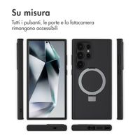 Accezz Cover con anello e supporto con MagSafe Samsung Galaxy S24 Ultra - Nero