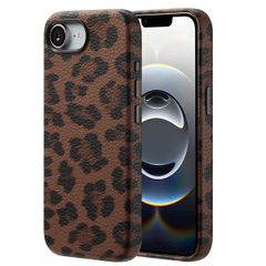 Selencia Cover Sabi Stampa pantera con MagSafe Apple iPhone 17e / 16e - Mocha Brown