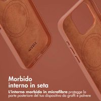 Accezz Cover in pelle 2 in 1 con MagSafe Apple iPhone 15 Pro - Sienna Brown