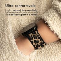 imoshion Cinturino in nylon elastico Apple Watch | 44/45/46/49 mm - Leopard