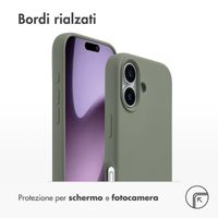 Accezz Cover in silicone liquido con MagSafe Apple iPhone 17 - Cooper Green