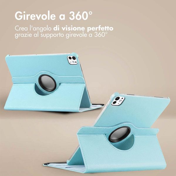 imoshion Cover Girevole a 360° Apple iPad Pro 12.9 (2020/2021/2022) - Azzurro