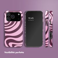 Selencia Cover Posteriore Vivid Apple iPhone 17 Pro - Wavy Swirl Pink Plum