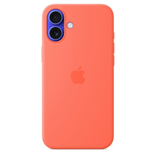 Apple Cover Posteriore in Silicone con MagSafe Apple iPhone 16 - Tangerine Orange