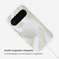 Selencia Cover posteriore Vivid con MagSafe Google Pixel 11 Pro - Desert Waves Beige