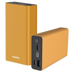 imoshion Powerbank in alluminio Ultra Series 20.000 mAh - Ricarica rapida fino a 33 watt - Oro