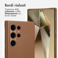 Accezz Cover in Pelle con MagSafe Samsung Galaxy S24 Ultra - Sienna Brown