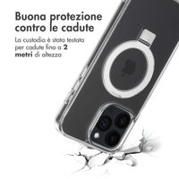 Accezz Cover con anello e supporto con MagSafe Apple iPhone 14 Pro Max - Trasparente