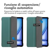 imoshion Cover a libro Trifold Apple iPad Air 13 pollici (2026) M4 / (2025) M3 / (2024) M2 - Verde scuro