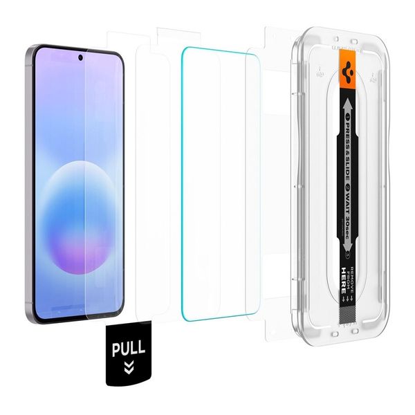 Spigen Vetro temperato GLAStR EZ Fit, confezione da 2 + Applicatore Samsung Galaxy A57 (5G)