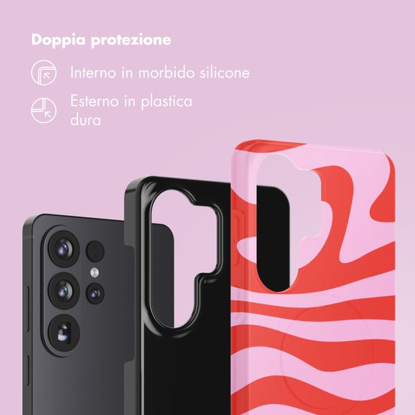 Selencia Cover Posteriore Vivid Samsung Galaxy S26 Ultra - Dream Swirl Pink