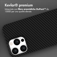 Accezz Cover MagSafe Kevlar® Apple iPhone 16 Pro - Nero