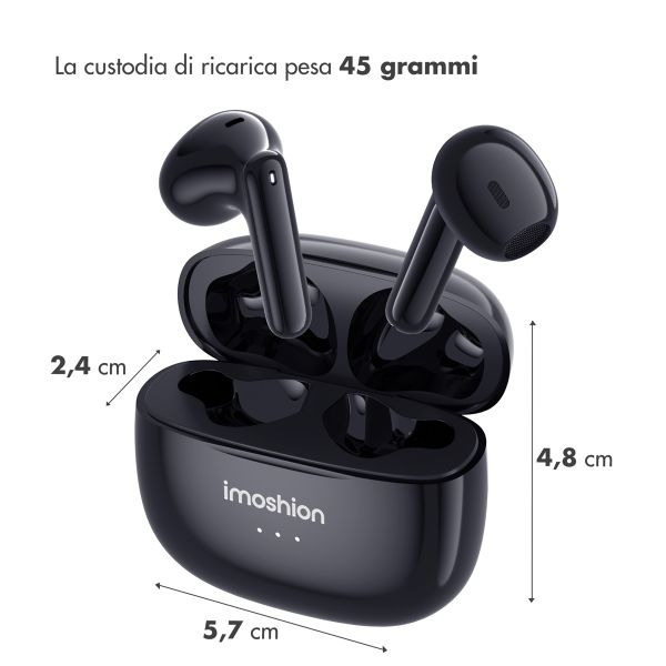 imoshion Aura Earbuds - Auricolari wireless - Auricolari Bluetooth wireless - Nero