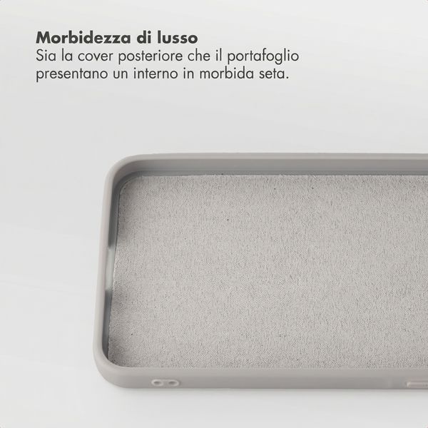 Selencia Libreria rimovibile Olyn con MagSafe Samsung Galaxy A57 (5G) - Grigio