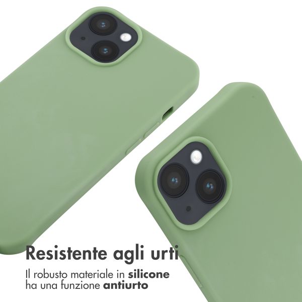 imoshion Cover in Silicone con Cordino Apple iPhone 14 - Verde