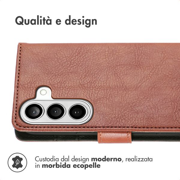imoshion Cover a libro di Lusso Samsung Galaxy S26 - Marrone
